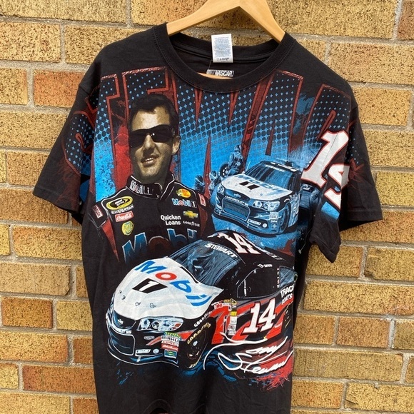 Vintage Tony Stewart AOP NASCAR T Shirt Medium - Picture 8 of 13